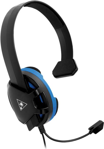 Turtle Beach Recon Chat Monophon Kopfband Schwarz - Blau Headset (TBS-3345-02)