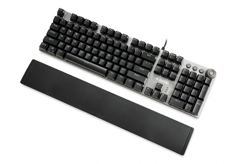 iBox AURORA K-4 Gaming-Tastatur USB QWERTY RGB Schwarz, Silber
