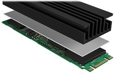 ICY BOX IB-M2HS-70 Solid State Drive Kühlkörper Aluminium Schwarz