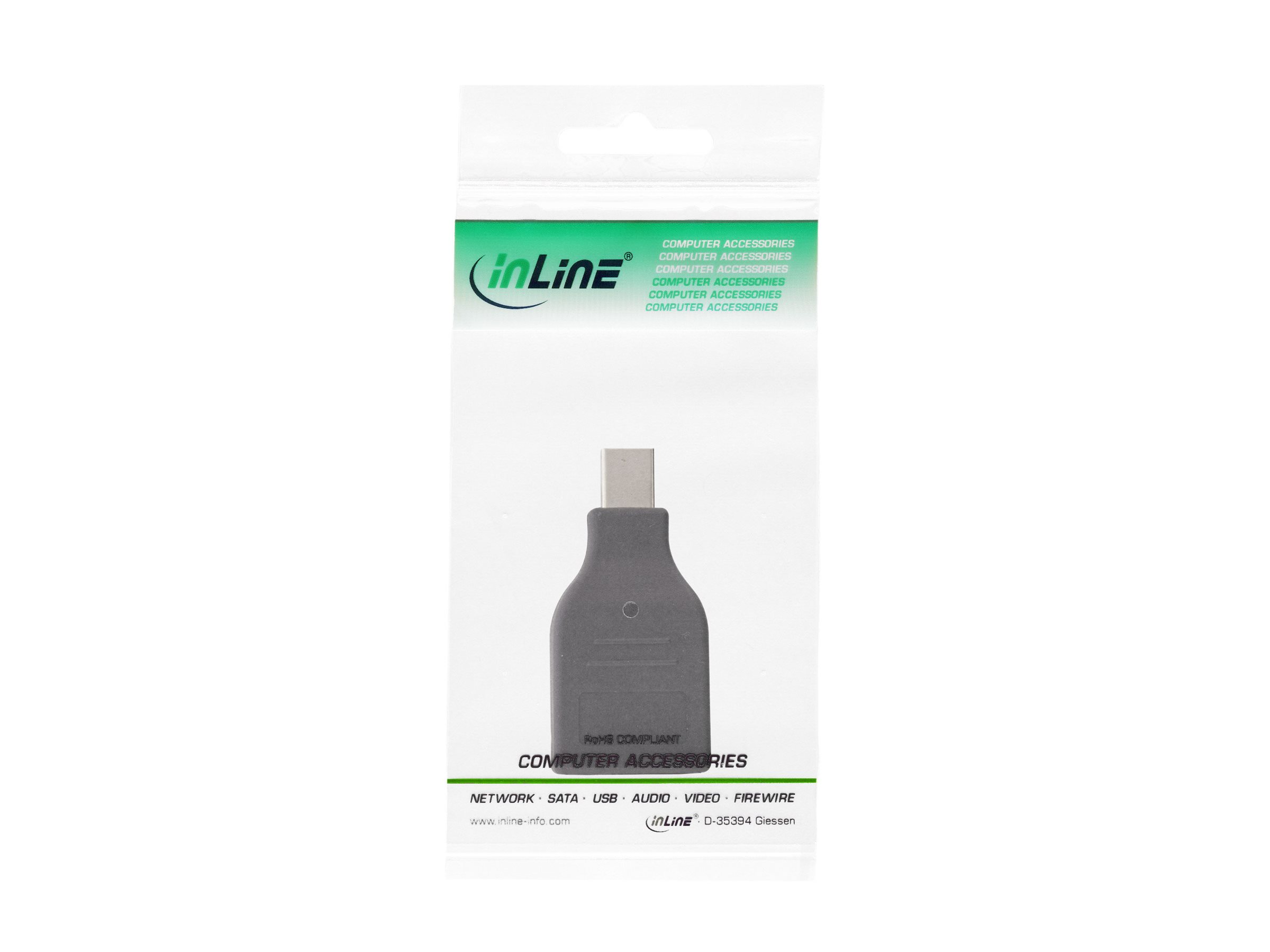 InLine DisplayPort Konverter mini DisplayPort auf HDMI FullHD 60 Hz Schwarz