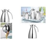 Esmeyer Isolierkanne EMPIRE, 1,5 Liter, silber aus Edelstahl 18/10, doppelwandig, unzerbrechlich, - 1 Stück (305-078)