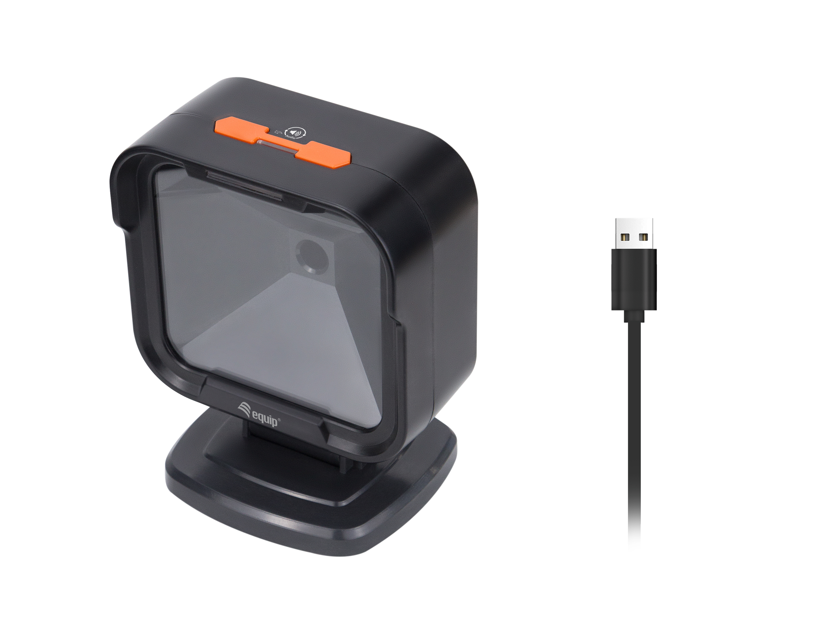 Equip 351028 Barcode-Scanner 2D-Imager USB Schwarz, Orange