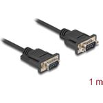 Delock Seriell Kabel RS-232 D-Sub9 Stecker zu 1 m (88000)