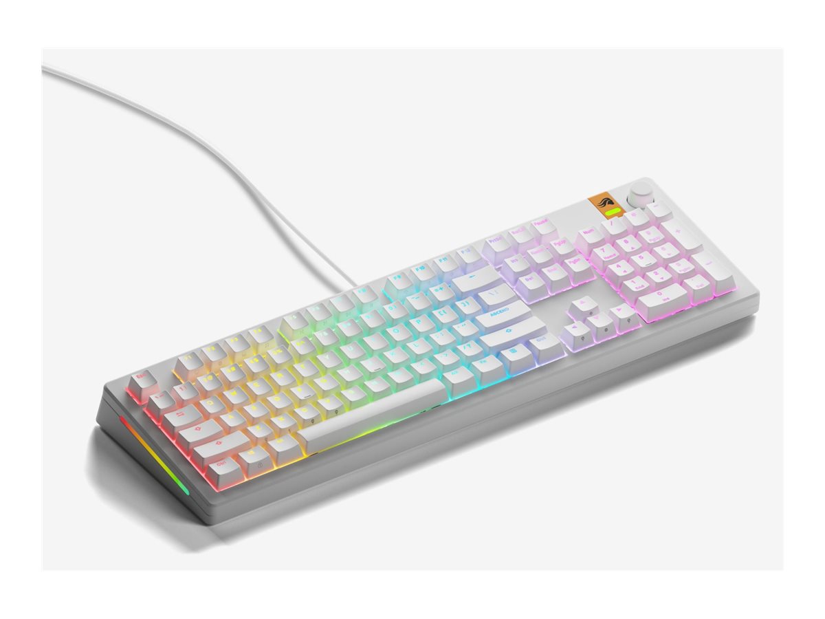 Glorious PC Gaming Race GMMK 3 HE Gaming-Tastatur 100% Glorious Fox HE Switches USB-C 3-Zonen-RGB Weiß