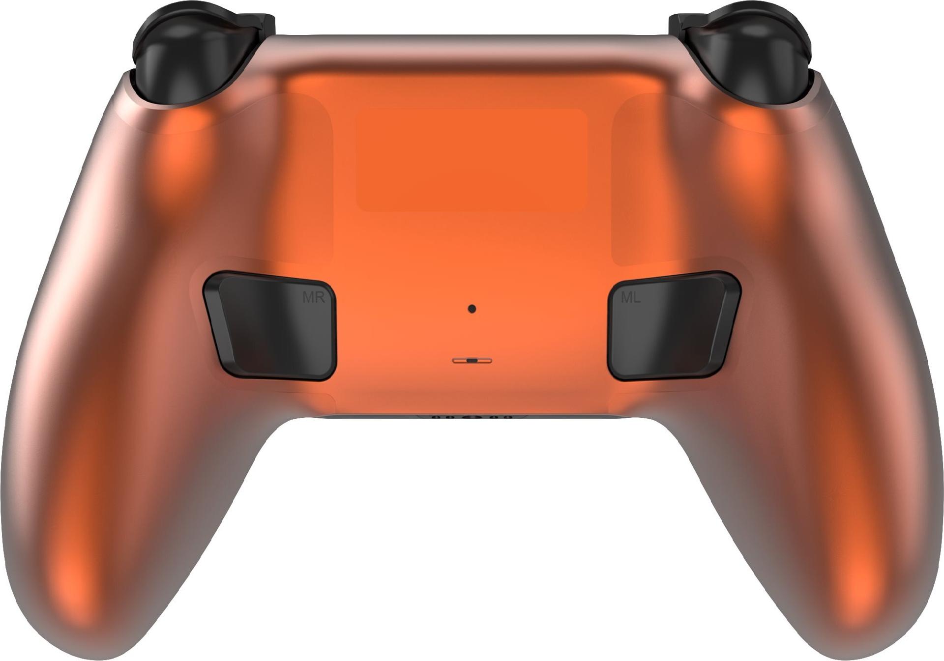 Deltaco GAM-199 Wireless Gaming-Controller für PS5 mit Ladestation Orange, Bronze