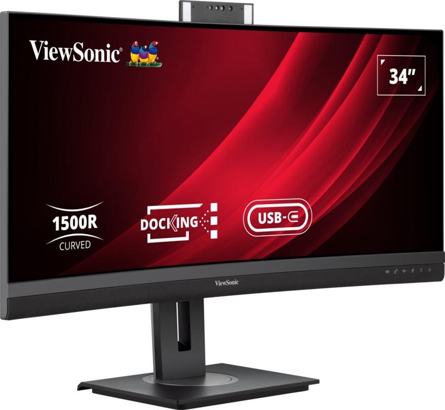 ViewSonic VG3457CV 34" Curved UWQHD VA Monitor Schwarz