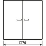 Jung HOME Taster 2fach BTLS17102WW 1 (BTLS17102WW)