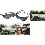 WEDO Überzieh-Sonnenbrille für Autofahrer mit Brille polarisierende Brillengläser reduzieren Blendungen & - 1 Stück (271 48599)