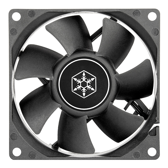 SilverStone FN80 Gehäuselüfter 80 mm Schwarz