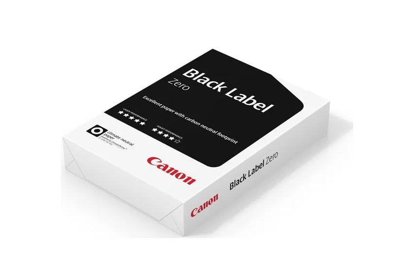 Canon Black Label Zero Papier, A4,500 Blatt 80g klimaneutral im Karton Flächengewicht 80 g/m² ISO536 (99840554)