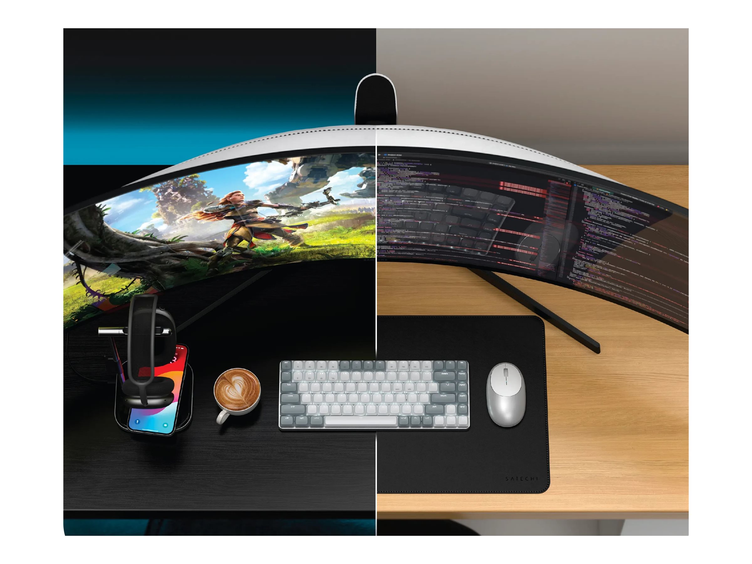 Satechi SM1 Slim Mechanische Kabellose Tastatur QWERTZ DE Beleuchtet Licht