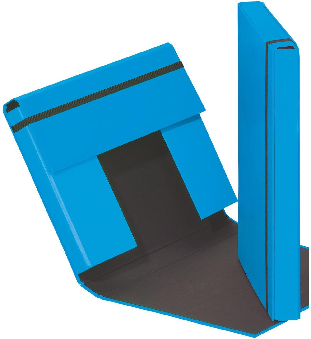 Pagna Trend Colours Heftbox DIN A4 mit Gummizugverschluss Aquarius