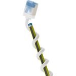 Goobay Ultraflexibles CAT 6A Patchkabel slim U/FTP weiß - extrakurze Stecker reiner (74326)