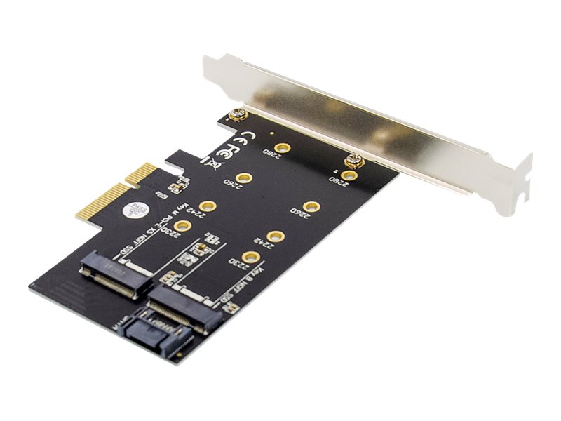Digitus DS-33170 M.2 NGFF/NVMe SSD PCIe 3.0 x4 Add-On Karte Schwarz