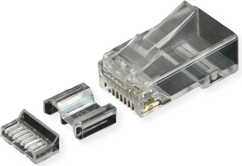 ROLINE RJ45-Stecker Kat.6A ungeschirmt+Einsatz 10 St. (21.17.3098)