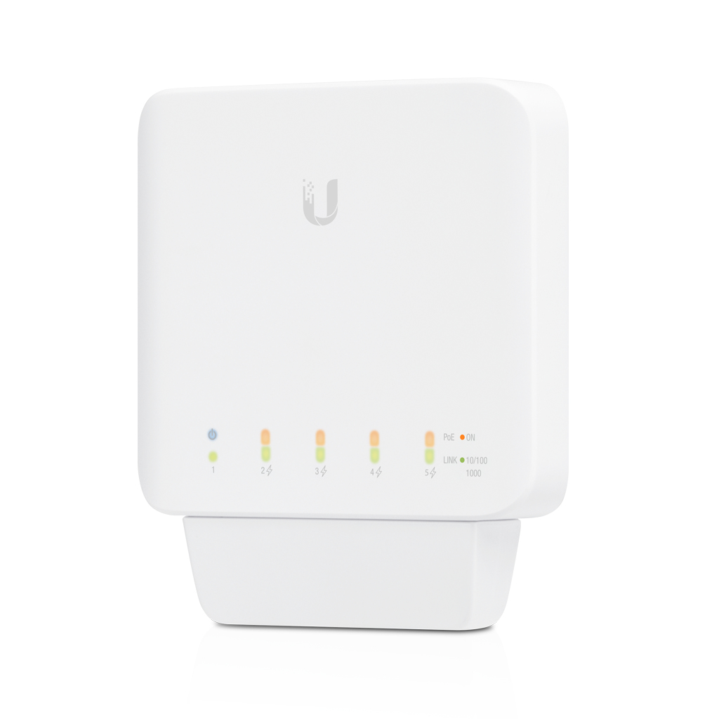 Ubiquiti UniFi Switch USW-FLEX 5-Port Managed Gigabit PoE Switch Weiß