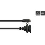 Industrie-Steckverbinder S1 - USB 3.2 Gen. 2 Kabel, Stecker Câ„¢ an Einbaubuchse Câ„¢, M16, IP65/67, 1m (IC01-16U3102-010)