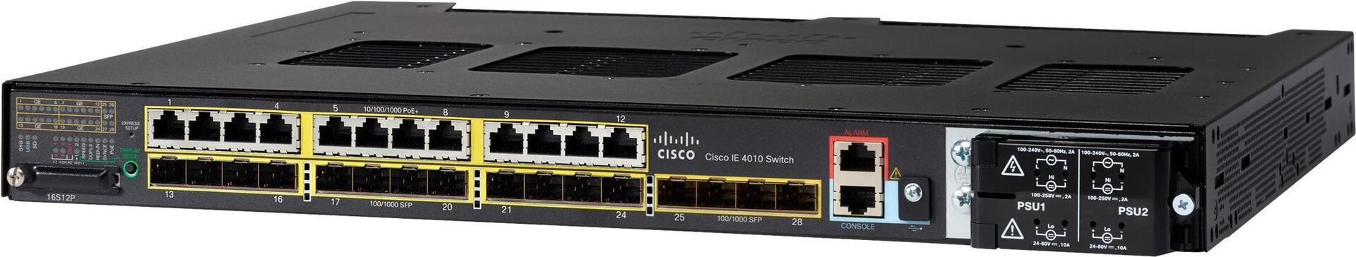 CISCO IE4010 16X1G SFP AND 12X10/100/ 1000 LAN BASE (IE-4010-16S12P=)