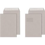 MAILmedia Versandtasche C4, Recycling grau, ohne Fenster haftklebend, 100 g/qm, 229 x 324 mm - 1 Stück (30003816)