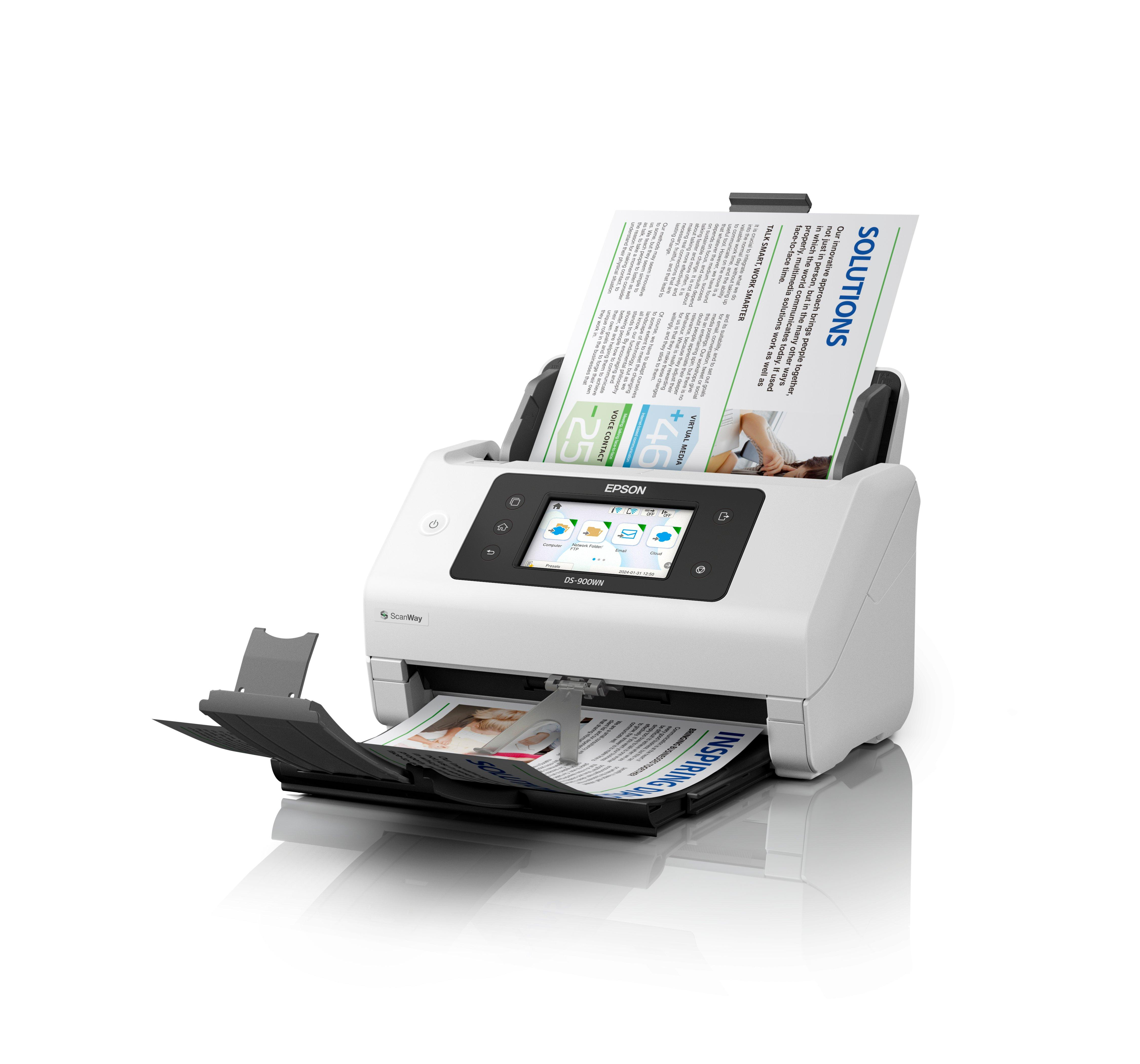 Epson WorkForce DS-900WN A4 Dokumentenscanner Duplex 600 x 600 dpi Weiß