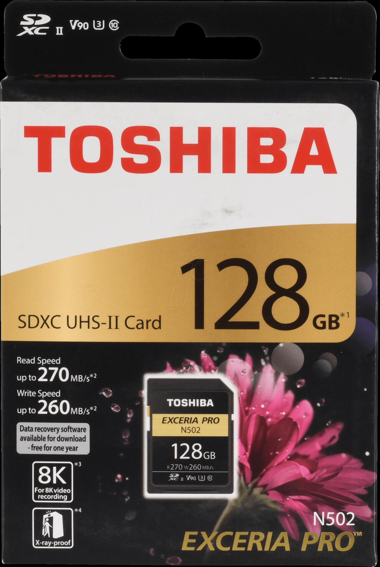 Toshiba SD-Card N502 128GB (THN-N502G1280E6)