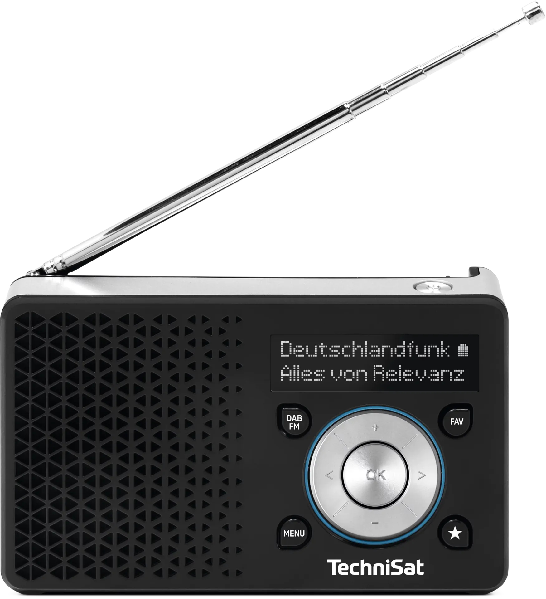 TechniSat DigitRadio 1 A DAB+ FM Radio Schwarz, Silber