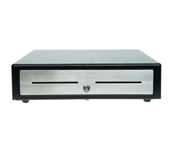 Star Micronics Choice Series CD4-1416 Kassenschublade mit Edelstahlfront, Schwarz