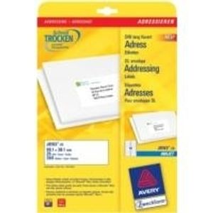 Avery - Adressetiketten - weiß - 99,1 x 38,1 mm - 350 Etikett(en) (25 Bogen x... - Avery - Adressetiketten - weiß - 99,1 x 38,1 mm - 350 Etikett(en) (25 Bogen x...