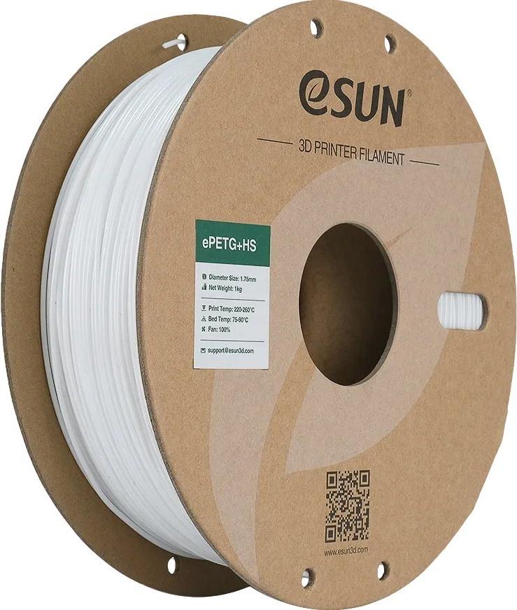 EPETG 1,75mm WHITE 1kg ESUN 3D FILAMENT (ePETGP175SW1)