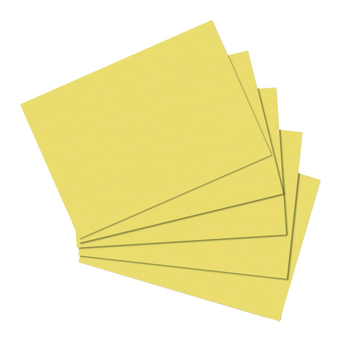 Herlitz 10837136 Karteikarte A5 170 g/m² 100 Stück Gelb