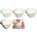 keeeper Rührschüssel "carlotta", 3,5 Liter, weiß/nordic-blue aus PP, rutschfester Stand, innenliegende Mess-Skala und - 1 Stück (1017568000000)