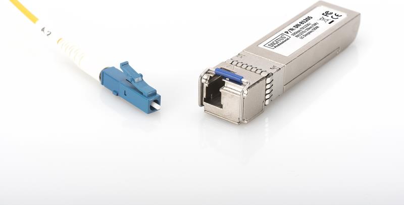 Assmann/Digitus SFP+10 Gbps Bi-dir. Modul,10km SFP+ 10 Gbps Bi-direktional Modul, Singlemode 10km, Tx1330/Rx1270, LC Simplex Stecker, mit DDM Feature (DN-81205)