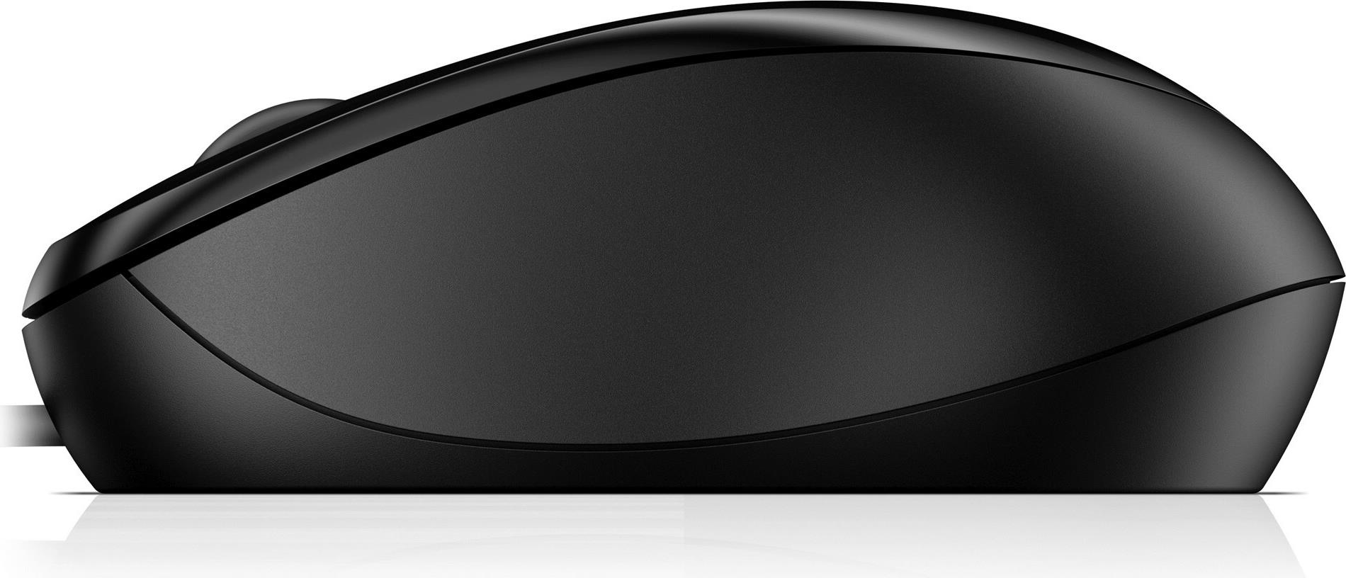 HP Kabelgebundene Maus 1000 Optisch USB 1200 DPI Schwarz