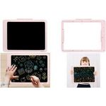 LogiLink LCD Kinderschreib- & Maltafel, 14 Zoll, pink per Knopfdruck löschbar, wiederbeschreibbar, Sperrschalter - 1 Stück (AA0182)