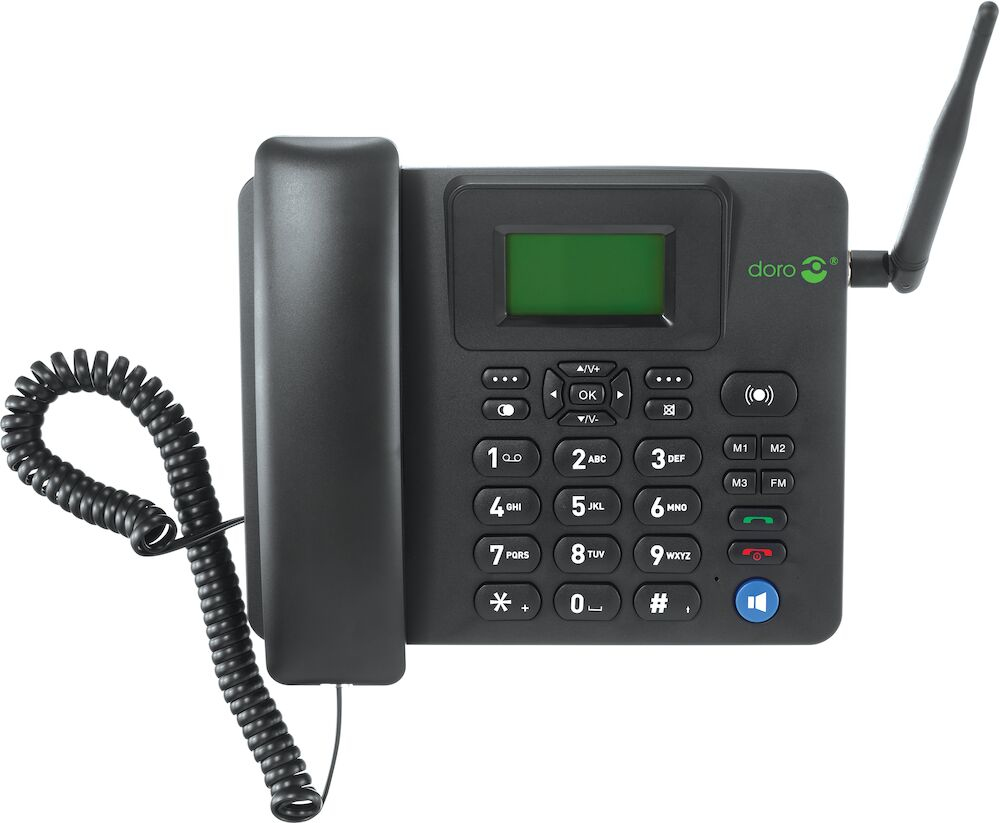 Doro 4100H IP-Tischtelefon 1,7" 4G LTE Mocor OS Schwarz