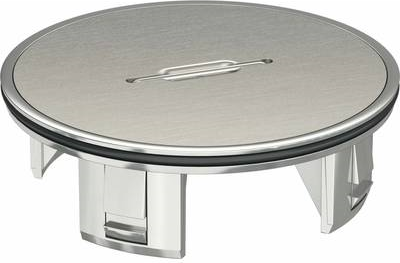 OBO Bettermann Tubus TUK2 GV m. Deckelplatte D 110 mm (7428140) (geöffnet)