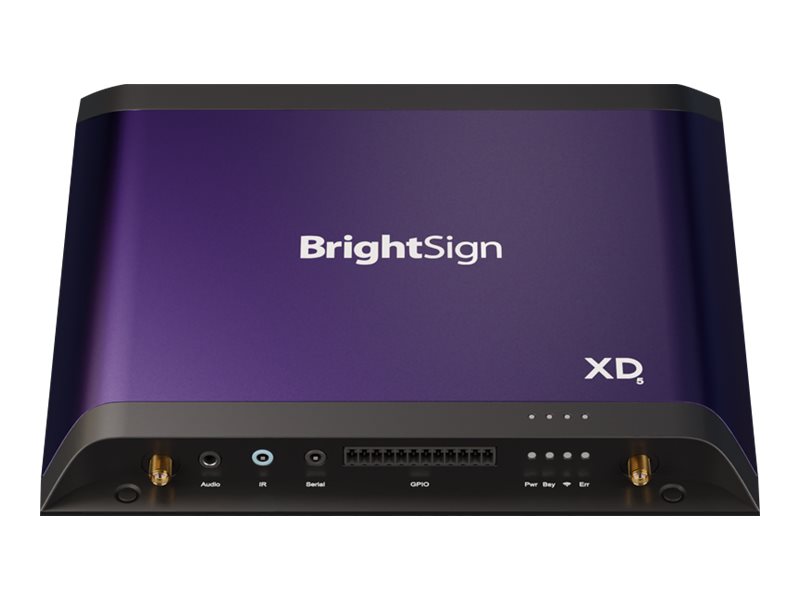 BrightSign XD5 XD1035 4K Digital Signage Player 256 GB SSD Schwarz, Lila