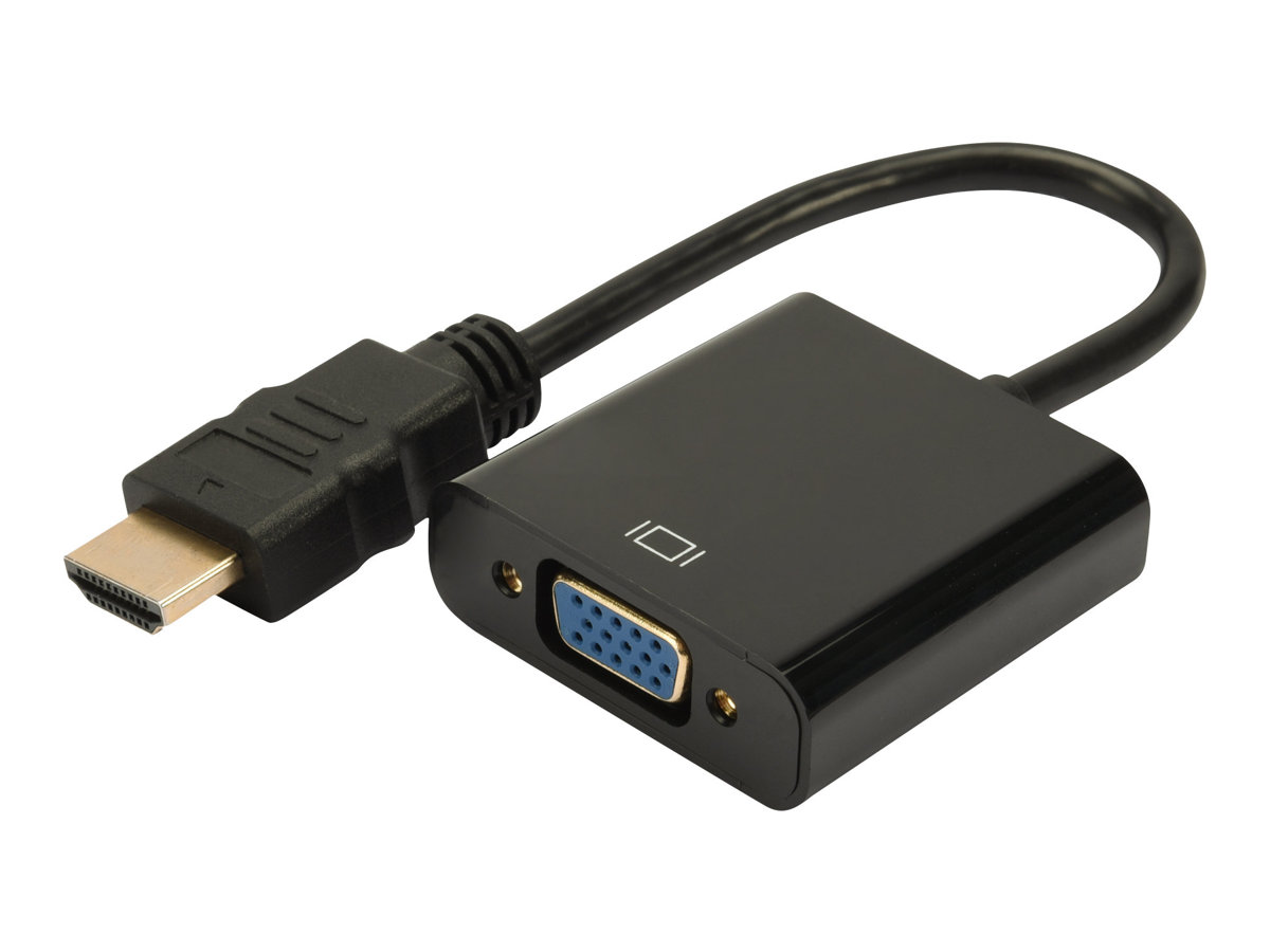 Digitus DIGITUS DA-70461 HDMI auf VGA Konverter Schwarz