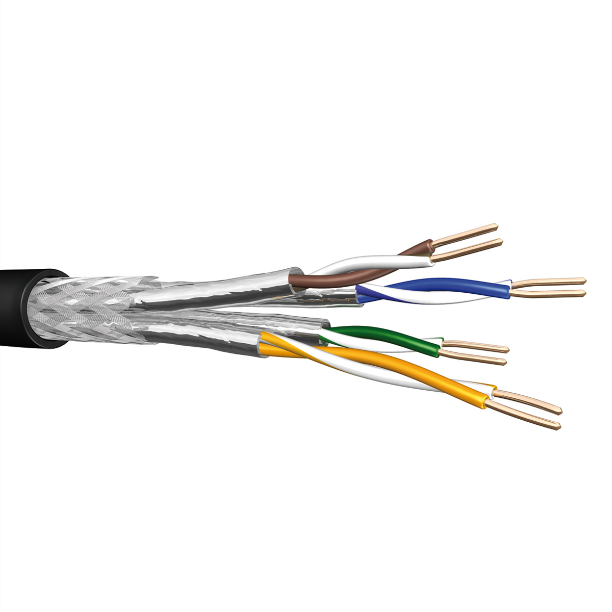 Draka UC900 SS23 PE 500 m SFTP PiMF CAT 7 Schwarz