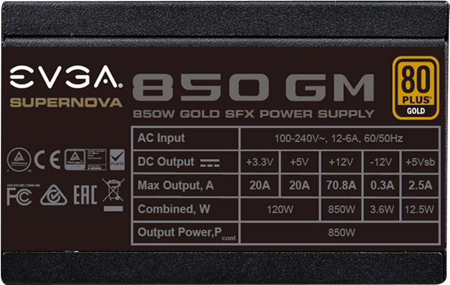EVGA SuperNOVA 850 GM (123-GM-0850-X2)