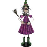 EUROPALMS Kleine Hexe, Metall, 102cm, lila (83314760)