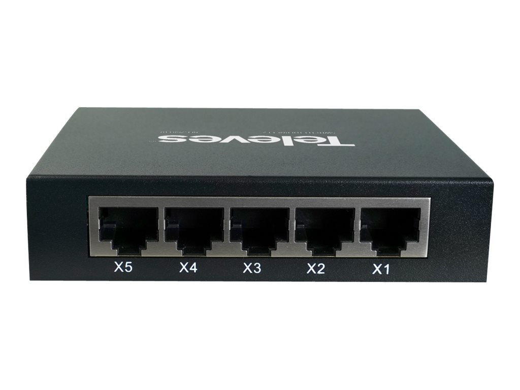Televes SWUM-1000-5 Gigabit Ethernet Switch 5-Port Unmanaged Schwarz
