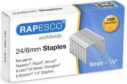RAPESCO Business Pack, Heftklammern 26/6 mm, verzinkt 26/6 mm verzinkte Heftklammern, Schachtel à 5.000 Stück - 1 Stück (1735)