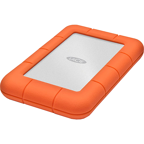 LaCie Rugged Mini Externe Festplatte 1 TB 2.5" USB 3.0 Orange, Silber