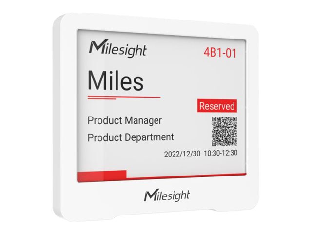 Milesight IoT DS3604 4,2" E-Ink Display-Modul LoRaWAN NFC Weiß
