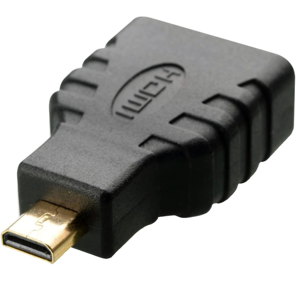 Techly HDMI Adapter Micro HDMI D Stecker auf HDMI A Buchse Schwarz