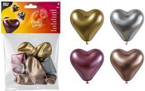 PAPSTAR Luftballons "Glossy Heart", farbig sortiert Durchmesser: 280 mm, geeignet für die Befüllung mit Helium, - 1 Stück (88870)