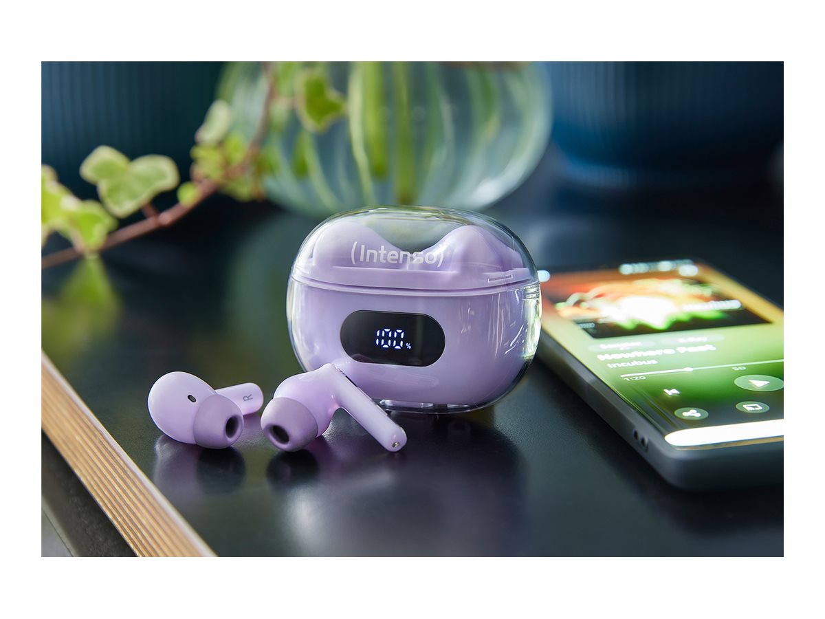 Intenso T313AE True Wireless Kopfhörer mit ANC Lila