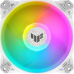 ASUS TUF GAMING TF120 ARGB WHITE EDITION Computergehäuse Luftkühlung 12 cm Weiß 1 Stück(e) (90DA0033-B09000)