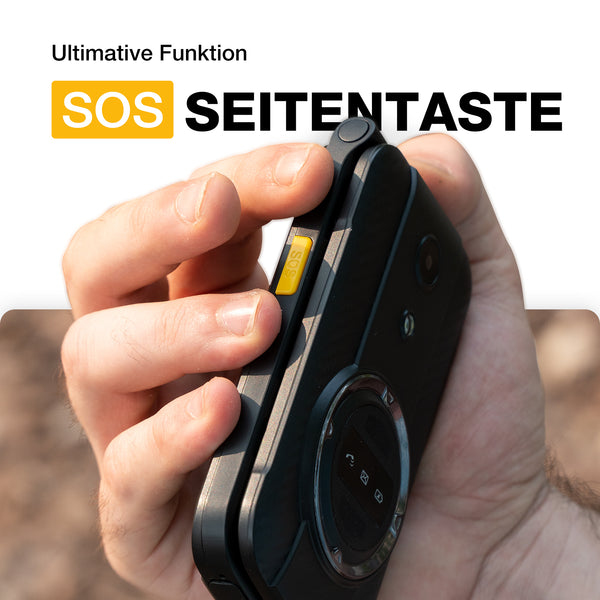 AGM M8 Flip Outdoor Klapphandy IP68/IP69K Dual-SIM 2,8" 1500 mAh Schwarz